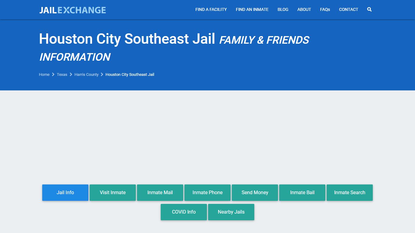 Houston City Southeast Jail Visitation | Mail | Phone ...